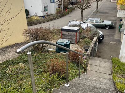 Normgerechter Aussenhandlauf in Untersiggenthal in Beton-Optik